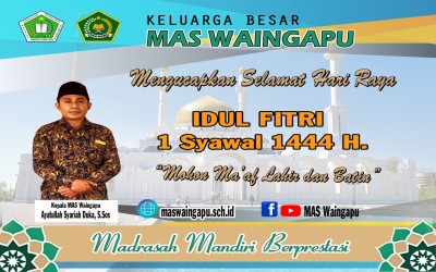 Selamat Hari Raya Idul Fitri 1444 H.