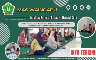 Sosialisasi Pencairan Bansos PIP Madrasah Tahun 2023