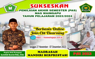 Sukseskan PAS Ganjil 2023/2024